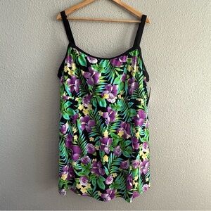 Freshwater‎ Skirted Swimsuit Size 26W NWT
